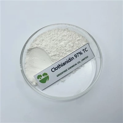 C6H8ClN5O2S Č. CAS 210880-92-5 Insekticid Pesticid Clothianidin 97 procent TC Produkty